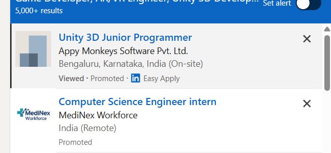 AR/VR Development (Unity) internship jobs in Muscat