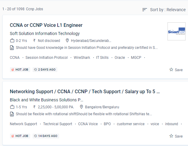 CCNP internship jobs in Oman