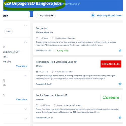 On-Page SEO internship jobs in Muscat