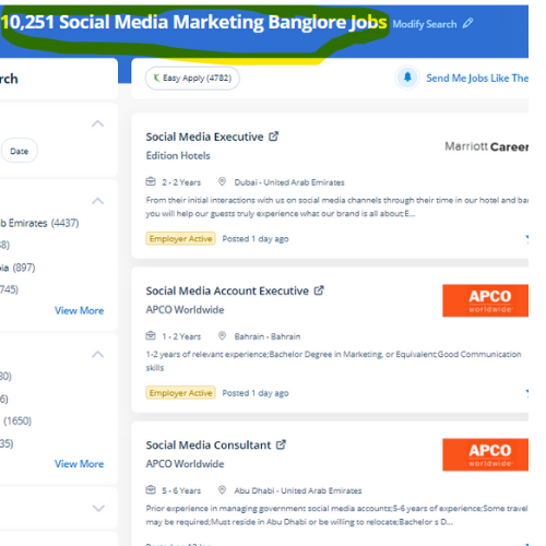 Social Media Marketing internship jobs in Sur