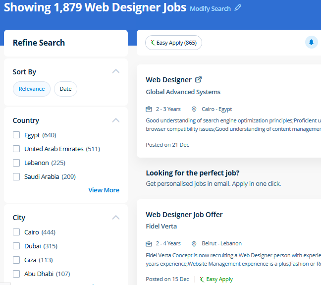 Web Design internship jobs in Oman