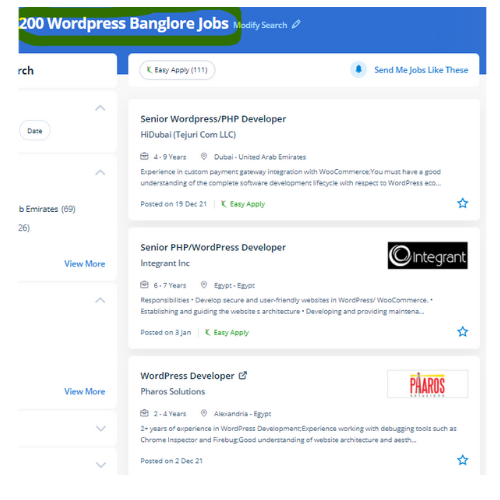 Wordpress internship jobs in Sur